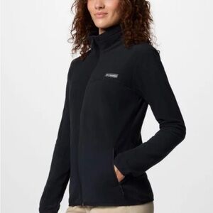 Columbia Women's Ali Peak Full Zip Black Fleece Athleisure Minimalist Outdoor S